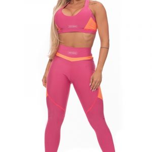 Sport Leggings Mirage in Pink Töne misbela brazilian bikini shop vorne
